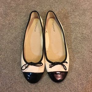 Topshop cap-toe ballet flats