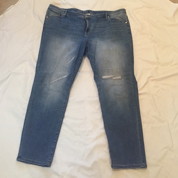 SOLD: Ava & Viv skinny ripped jeans