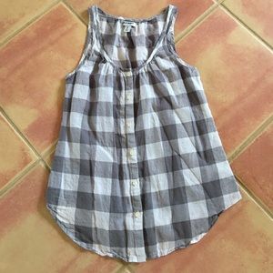 Sweet Little Gingham Tank Top XS Old Navy