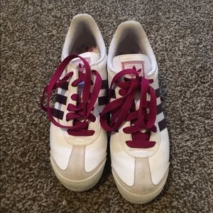 Purple adidas