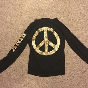 VS pink studded hoodie