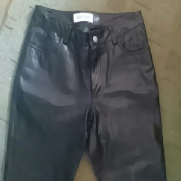 Vintage Gap leather boot cut jeans