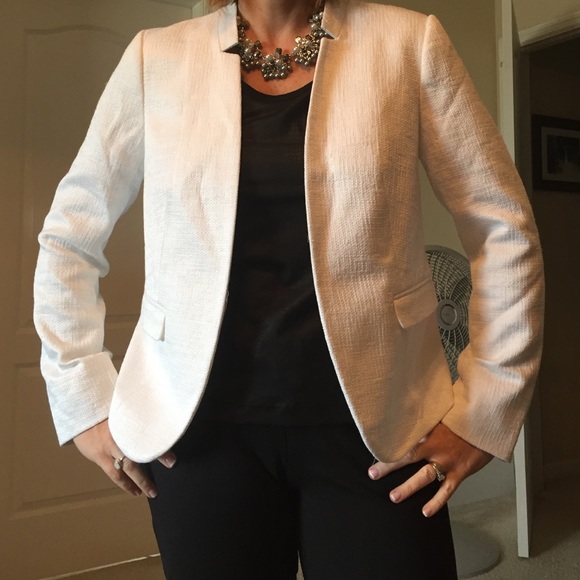 Ann Taylor Loft White Jacket