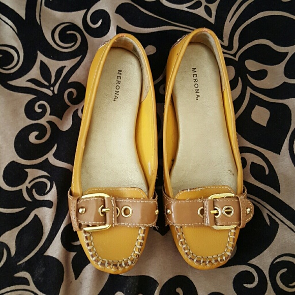 Mustard yellow flats