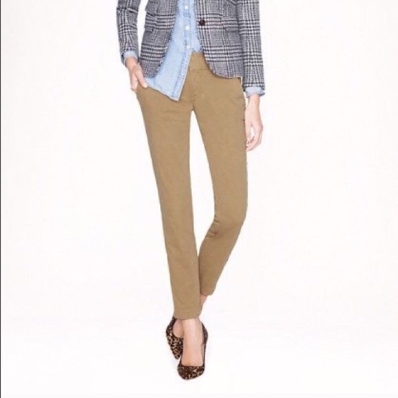 J Crew Frankie Petite Chino Pant -Khaki