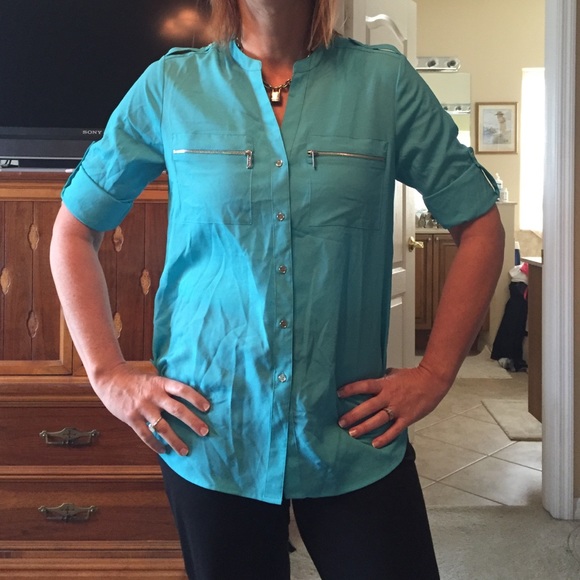 Blue Calvin Klein blouse