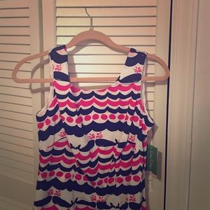 NWT Lilly Pulitzer Delia Dress in Whales Tales.
