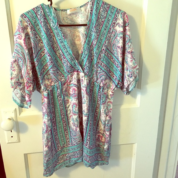 Renee C Tops - Paisley print tunic