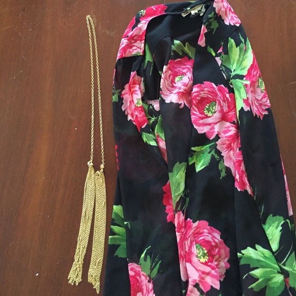 Rebecca Minkoff Gold Tassel Necklace