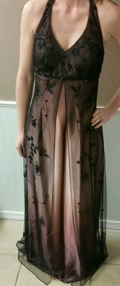 Deep purple prom dress