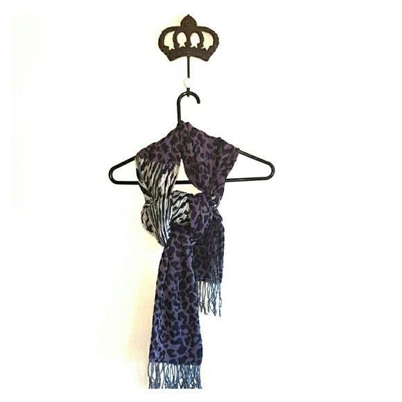 Knit multi print oversized scarf/wrap