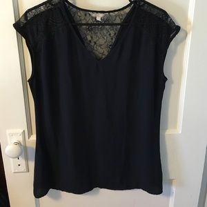 Banana Republic navy blouse