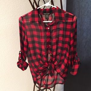 Sheer Checkered shirt