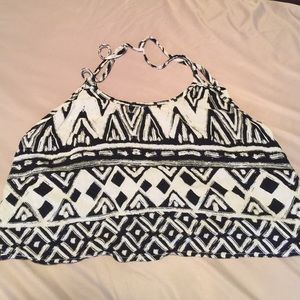 Printed crop top