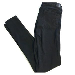 Black AE super stretch size 4 extra long jeggings
