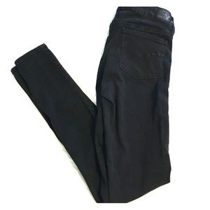 Black AE super stretch size 4 extra long jeggings