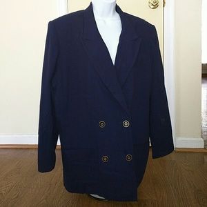 En Avance Purple double breasted blazer