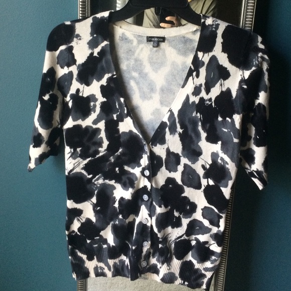 Black and white cardigan