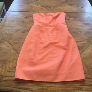 J Crew Cotton Cady Erika Sweet Papaya Pink Dress
