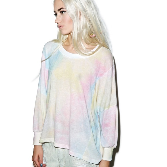 Wildfox Dream Tie-Dye Nevada Jumper. - Picture 2 of 4