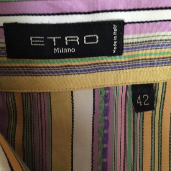 SOLD- Etro Striped Blouse - Picture 3 of 3
