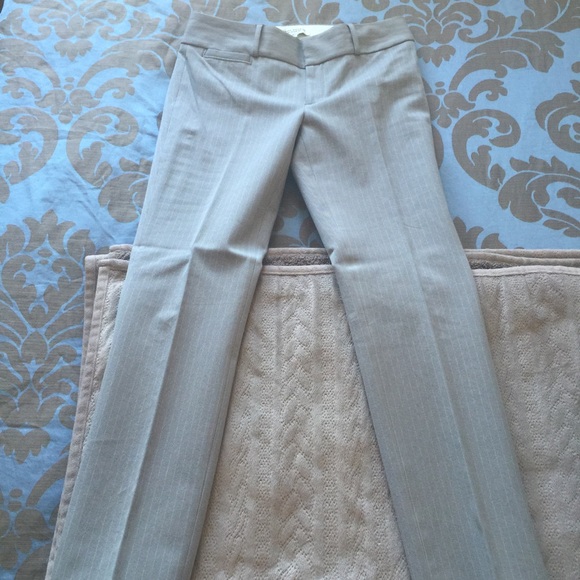Banana Republic stripe grey pants