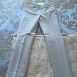 Banana Republic stripe grey pants