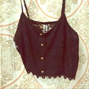 Lace crop top