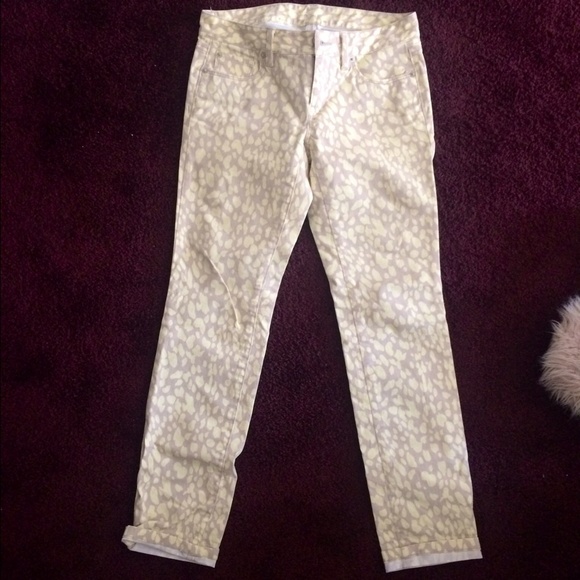 Patterned loft straight leg pants