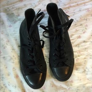 all black mono converse