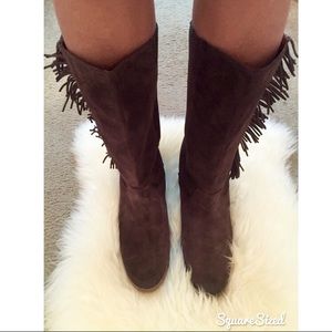 🆕 Chocolate Brown Lucky Brand Suede Boots