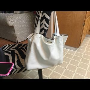 Kate spade white leather hobo