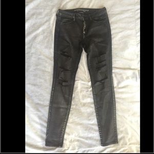 Black ripped jeans, barely worn!