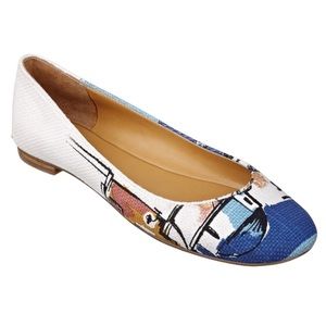Multicolor Ourlove Round Toe Flat