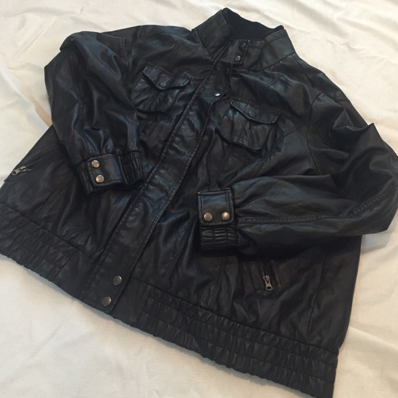 Faux Leather American Rag Jacket