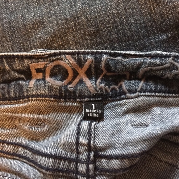 Embroidery Fox Jeans