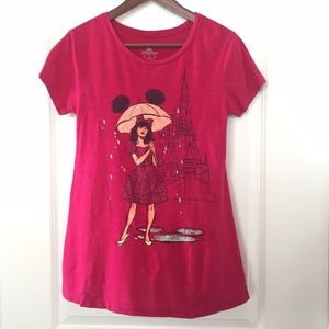 Disney Parks Girl with Mickey Umbrella t-shirt - S