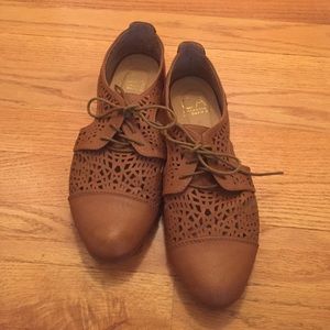 Cognac-Colored Oxfords