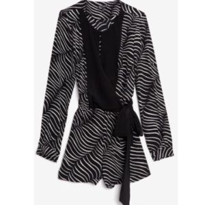 Intermix black & white romper