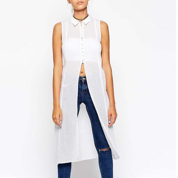 Sleeveless Maxi Shirt