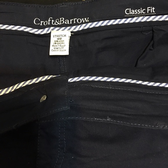 Croft & Barrow Navy Skort - Picture 3 of 3