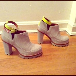 Hunter ankle strap high heel booties - NEW