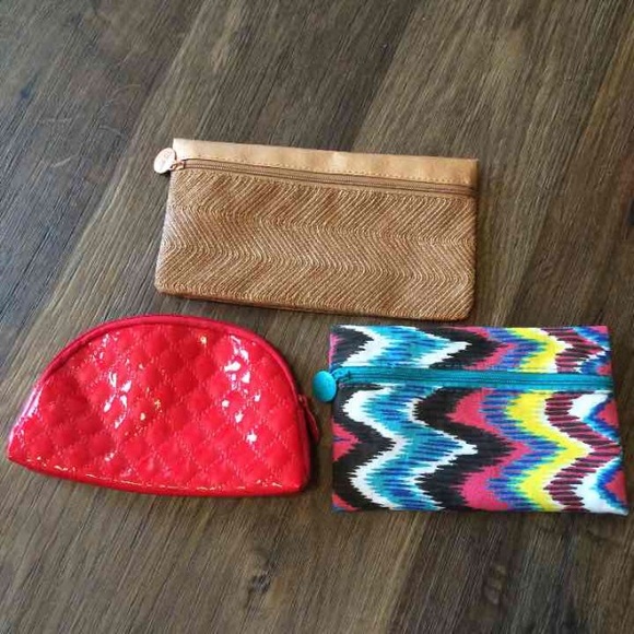 Set of 3 makeup bags