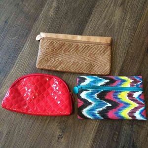Set of 3 makeup bags
