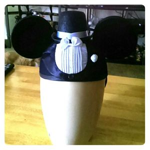Groom Mickey Hat and Bride Minnie Hat