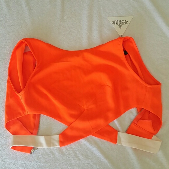 Crop top super cute never worn. From nasty gal