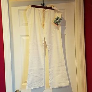 Linen Drawstring Pants