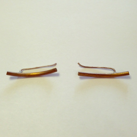 Handmade Ear Crawler Earrings-Gold