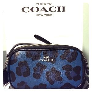 NWT-COACH OCElOT BLUE CROSS BODY