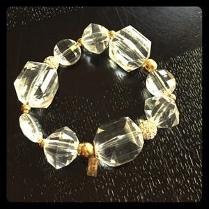 Kate Spade NY Mod Clear Bead Stretch Bracelet